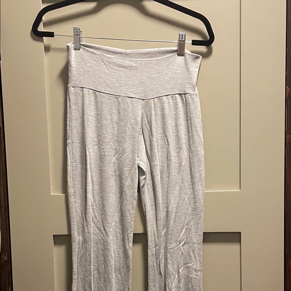 Bleusalt Heather Grey High-Waisted Pajama Pants size 1